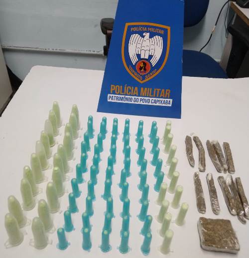 PMES Polícia Militar apreende drogas na Serra